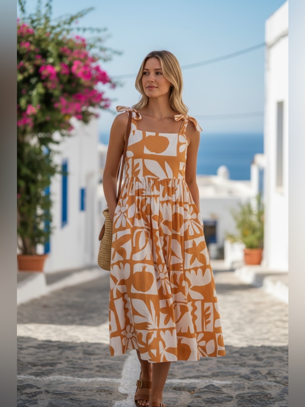 Tuckernuck Oliphant Tie Strap Pocket Dress